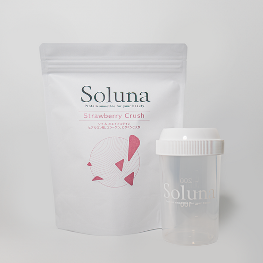 【セット】Soluna Protein & Shaker　-ソルーナ プロテイン-